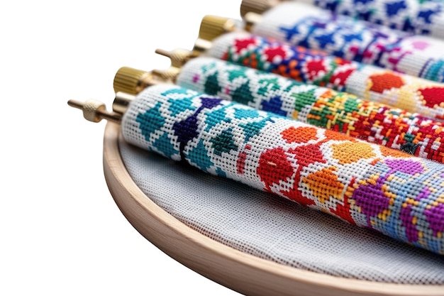 Broderie românească, detaliu colorat